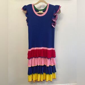 Hanna Andersson Rainbow Ruffle Sweater Dress